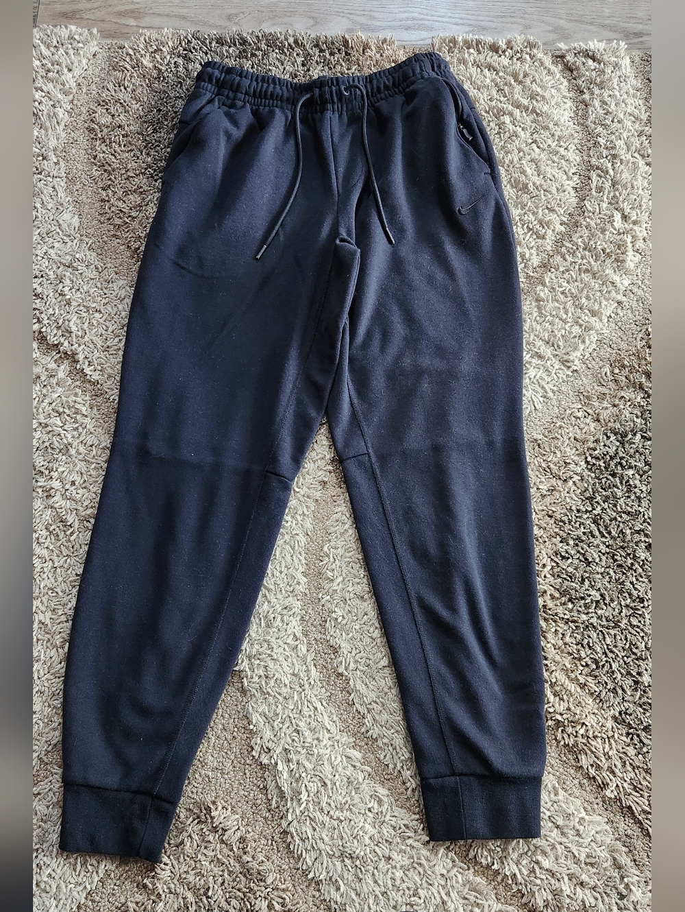Nike Black Drawstring Track Joggers Womens Small